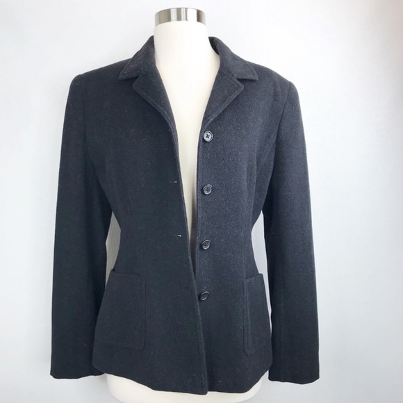 Lauren Ralph Lauren Jackets & Blazers - Lauren Ralph Lauren Wool Angora Jacket Charcoal